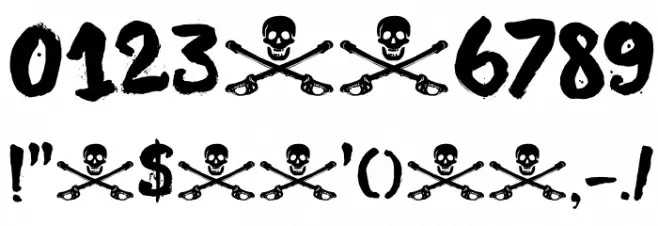 DK Motley Crew Regular Font OTHER CHARS