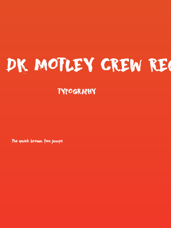 DK Motley Crew Regular Poster