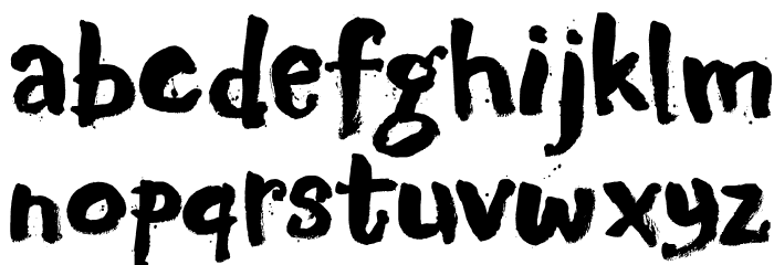 DK Motley Crew Regular Font LOWERCASE