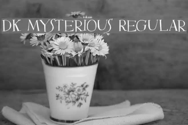 DK Mysterious Regular Font examples