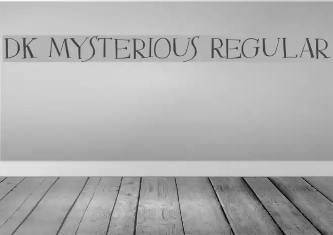 DK Mysterious Regular Font examples