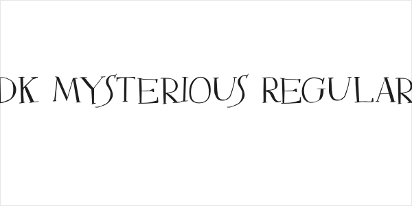 DK Mysterious Regular Logo