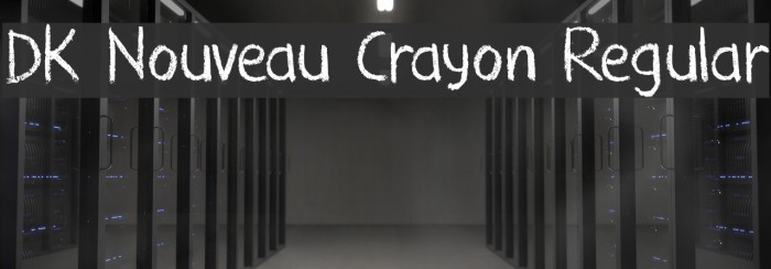 DK Nouveau Crayon Regular フォント examples
