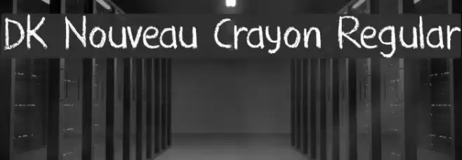 DK Nouveau Crayon Regular Fonte examples