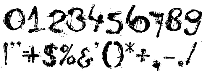 DK Nyctophobia Font OTHER CHARS