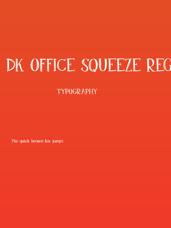 DK Office Squeeze Regular Poster