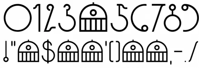 DK Paviljoen Font OTHER CHARS