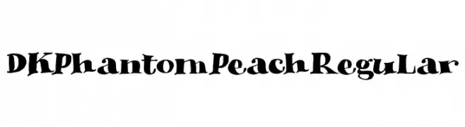 DK Phantom Peach Regular  Free Fonts Download