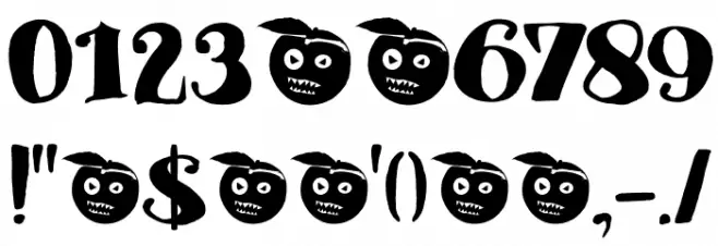 DK Phantom Peach Regular Font OTHER CHARS