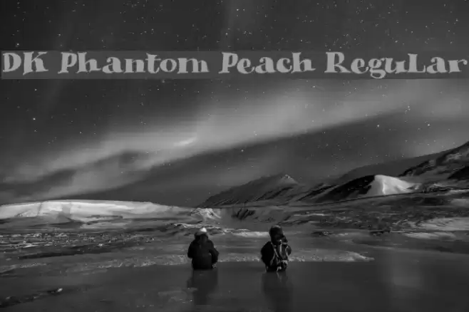 DK Phantom Peach Regular Font examples