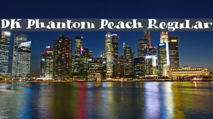 DK Phantom Peach Regular फ़ॉन्ट examples
