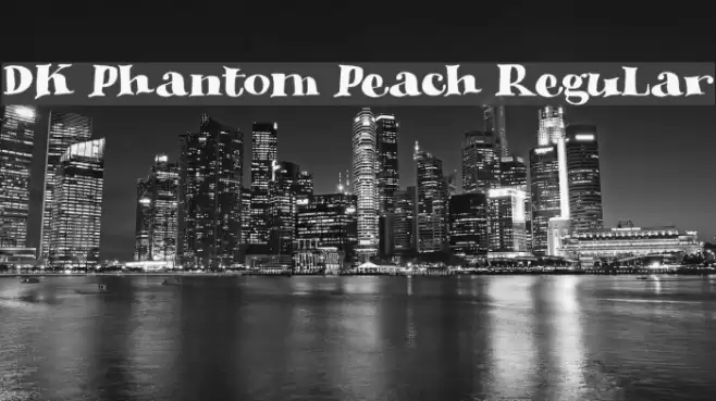 DK Phantom Peach Regular Font examples