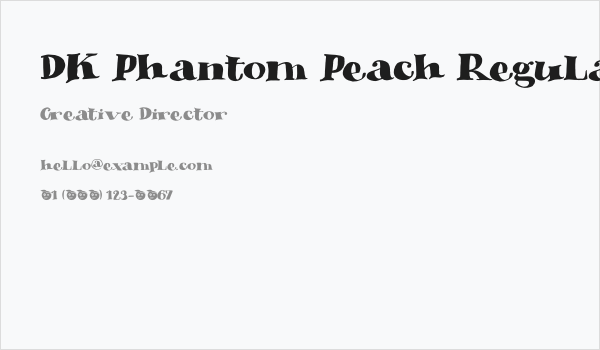 DK Phantom Peach Regular Business Card