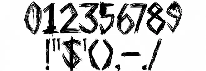 DK Plague Master Font OTHER CHARS