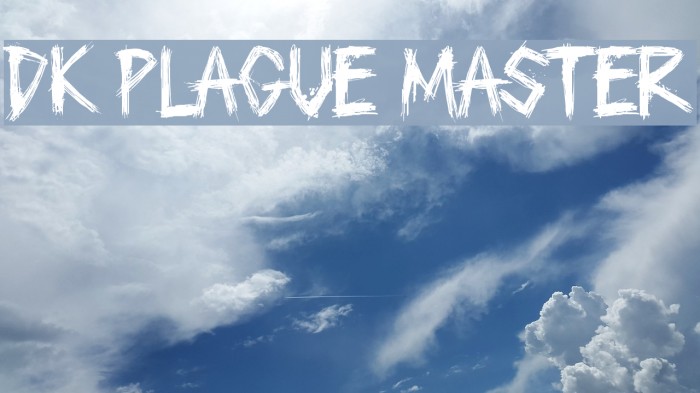 DK Plague Master Font examples