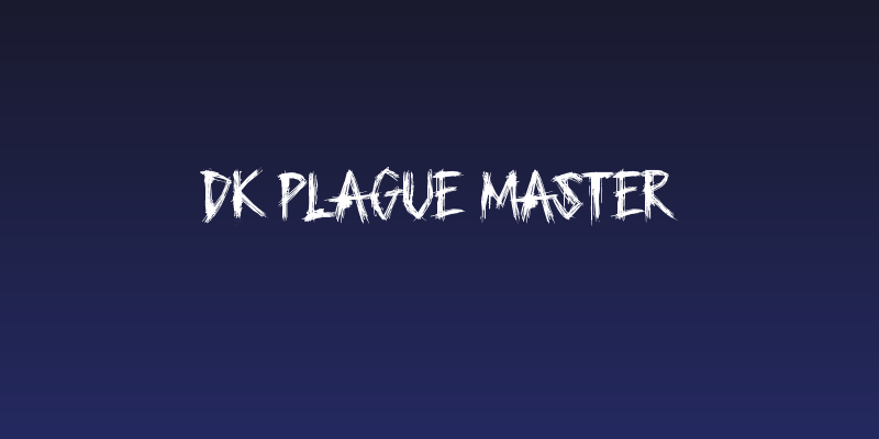 DK Plague Master Social Header