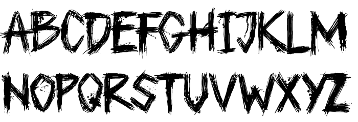 DK Plague Master Font LOWERCASE