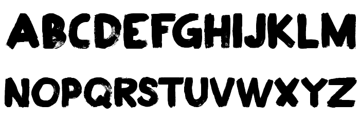 DK Plakkaat Font LOWERCASE