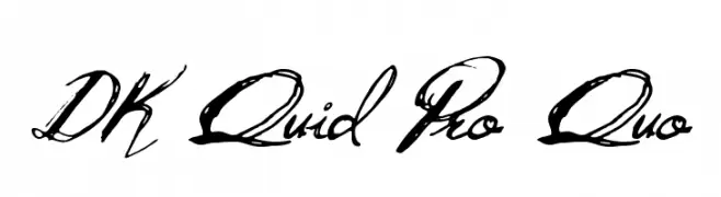 DK Quid Pro Quo  font caratteri gratis