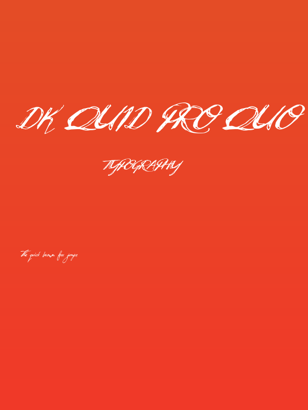 DK Quid Pro Quo Poster