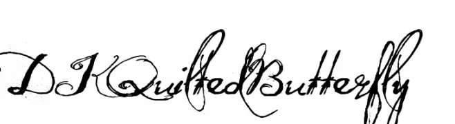 DK Quilted Butterfly  フリーフォントのダウンロード