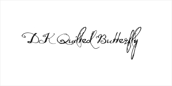 DK Quilted Butterfly Logo