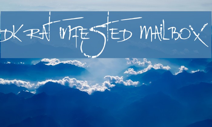 DK Rat Infested Mailbox Font examples