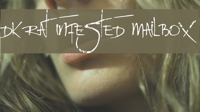 DK Rat Infested Mailbox Font examples