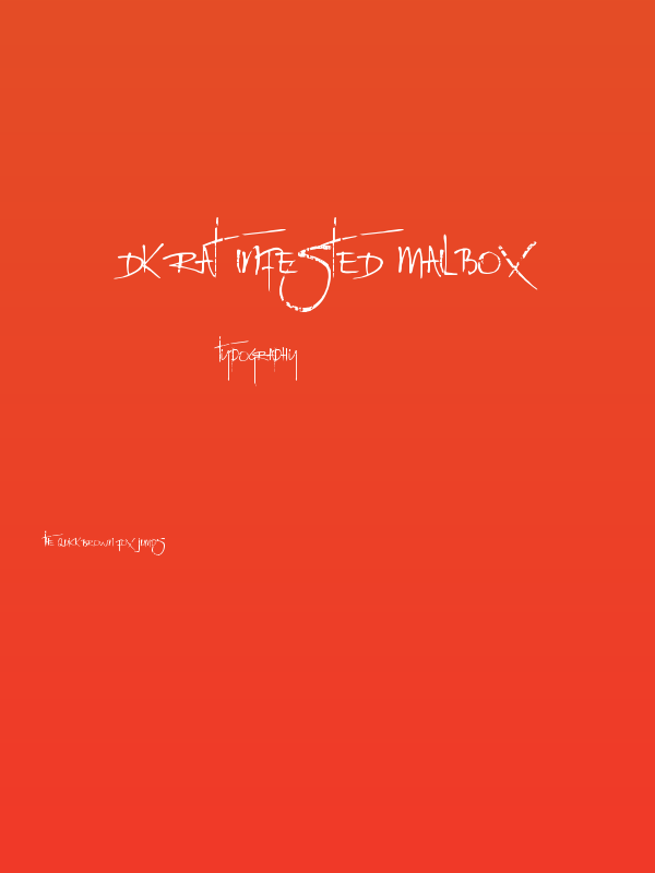 DK Rat Infested Mailbox Poster