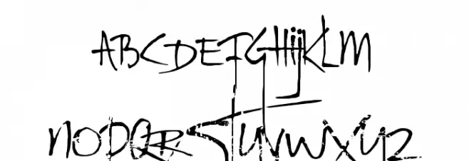 DK Rat Infested Mailbox خط أحرف صغيرة