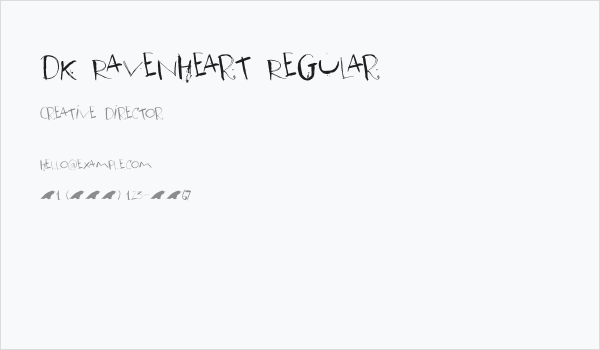 DK Ravenheart Regular Business Card