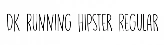 DK Running Hipster Regular  Fuentes Gratis Descargar