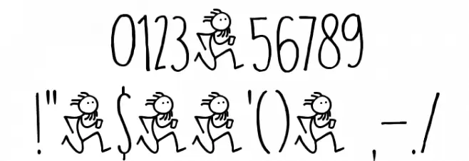 DK Running Hipster Regular Font OTHER CHARS