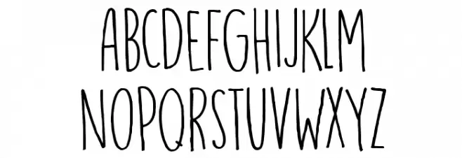 DK Running Hipster Regular Schriftart Groß