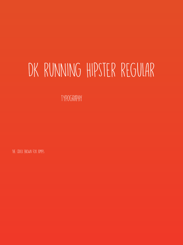 DK Running Hipster Regular Poster