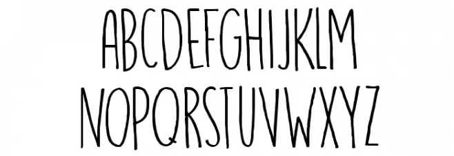 DK Running Hipster Regular Caratteri MINUSCOLO
