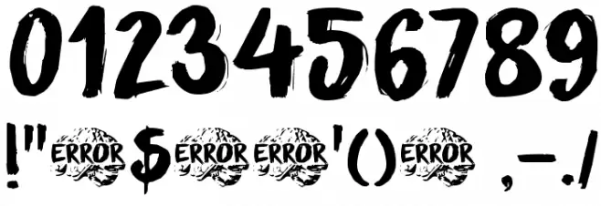 DK Sensory Overload Font OTHER CHARS