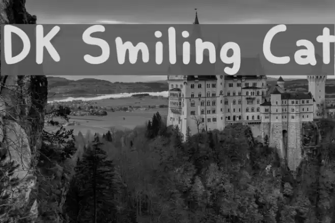 DK Smiling Cat Font examples