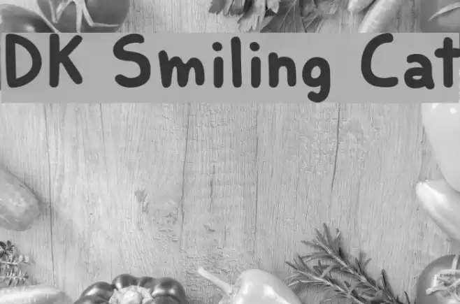 DK Smiling Cat Font examples