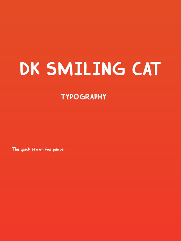 DK Smiling Cat Poster