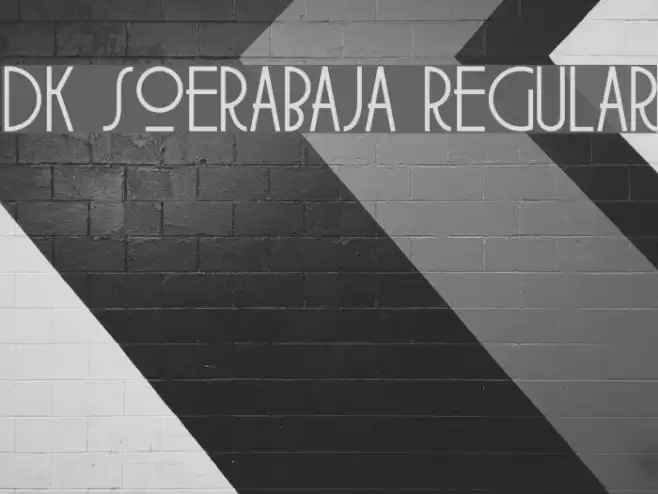 DK Soerabaja Regular Font examples