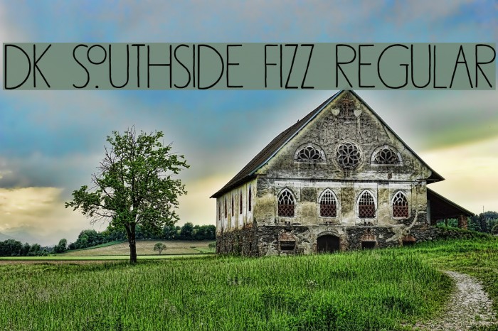 DK Southside Fizz Regular फ़ॉन्ट examples