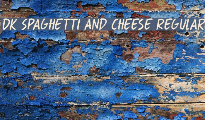 DK Spaghetti And Cheese Regular Font examples