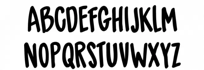DK Spiced Pumpkin Regular Schriftart Groß