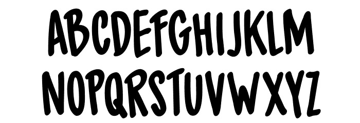 DK Spiced Pumpkin Regular Font LOWERCASE