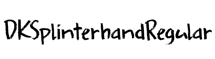 DK Splinterhand Regular Font