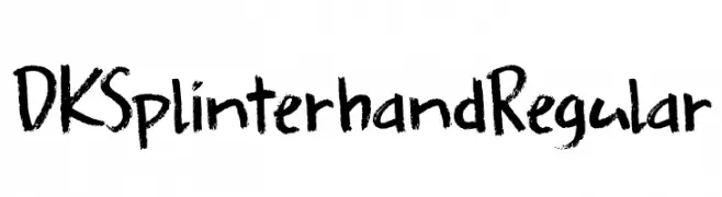 DK Splinterhand Regular  font caratteri gratis