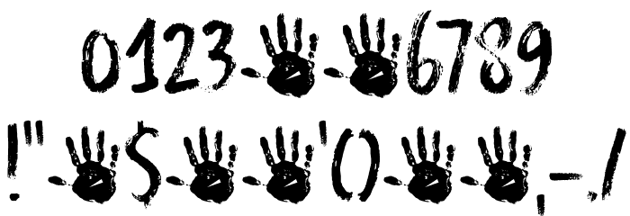 DK Splinterhand Regular Font OTHER CHARS