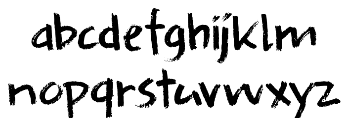 DK Splinterhand Regular Font LOWERCASE