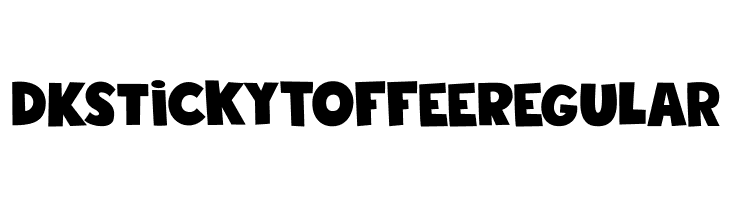 DK Sticky Toffee Regular Font